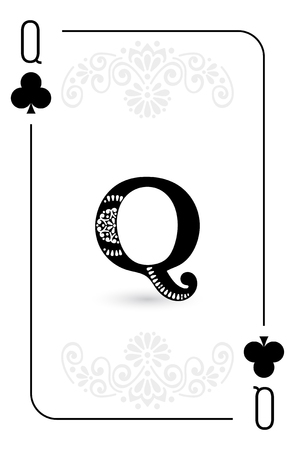Poker cards full set four color classic designのイラスト素材