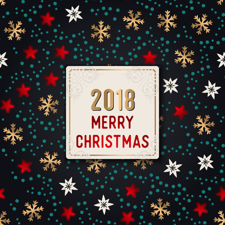 Set of simple seamless retro gold texture Christmas patternsのイラスト素材