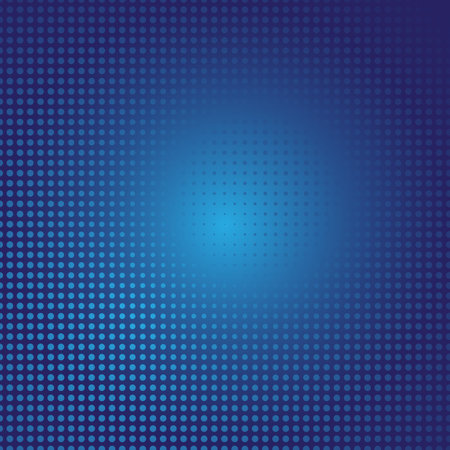 Light BLUE vector illustration which consist of circles. Dotted gradient design for your business. Creative geometric background in halftone style with colored spots.のイラスト素材