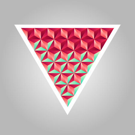Geometric seamless pattern on plain background.