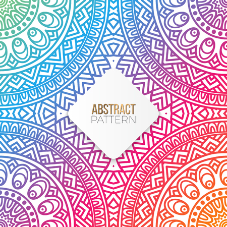 Indian floral luxury ornament pattern.のイラスト素材