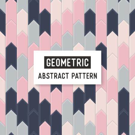 Abstract colorful mosaic seamless pattern of geometric shapes.のイラスト素材