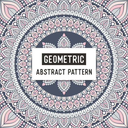 Abstract colorful mosaic seamless pattern of geometric shapes.のイラスト素材