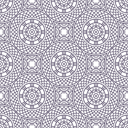 Ethnic floral seamless pattern. Abstract ornamental patternのイラスト素材