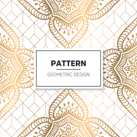 Vector indian Mandala pattern colorful background.のイラスト素材