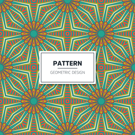 Ethnic floral seamless pattern. Abstract ornamental patternのイラスト素材