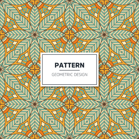 Ethnic floral seamless pattern. Abstract ornamental patternのイラスト素材