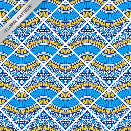 Seamless pattern tile. Vintage decorative ornament elementsのイラスト素材