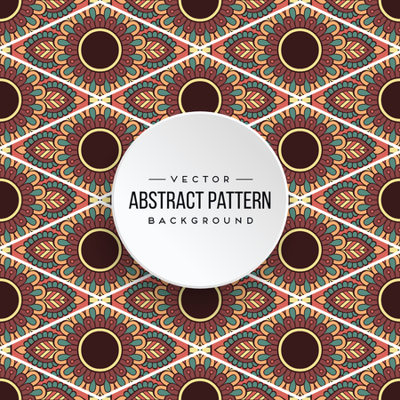 Seamless pattern tile. Vintage decorative elements. Hand drawn backgroundのイラスト素材