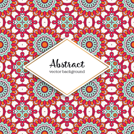 Seamless pattern tile. Vintage decorative elements. Hand drawn backgroundのイラスト素材