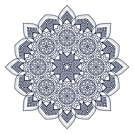 Ornament beautiful card with mandala. Geometric circle element made in vectorのイラスト素材