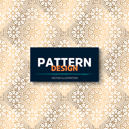 luxury ornamental mandala design background in gold color vectorのイラスト素材