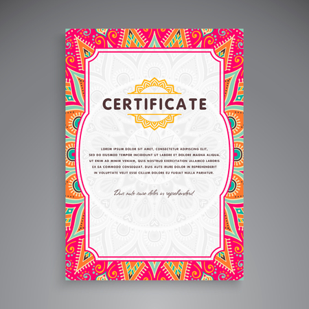 Multipurpose Professional Certificate Template Design for Printのイラスト素材