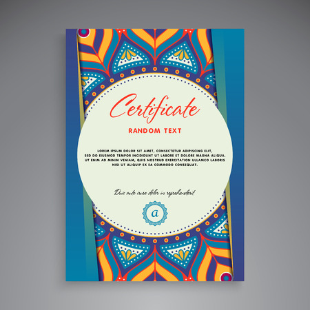 Professional Certificate Template Designのイラスト素材