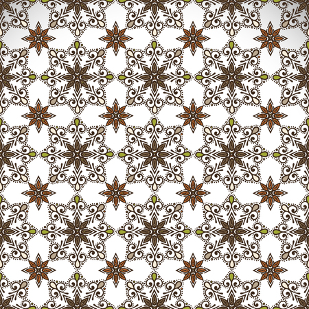 Indian floral paisley medallion patternのイラスト素材