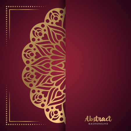 Vector business cards. Vintage decorative elements with mandala.のイラスト素材