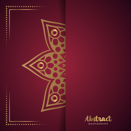 Vector business cards. Vintage decorative elements with mandala.のイラスト素材