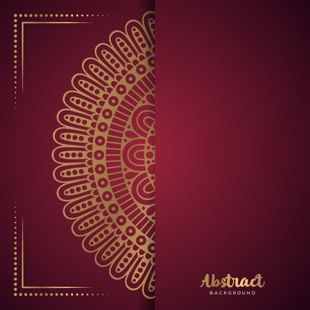 Vector business cards. Vintage decorative elements with mandala.のイラスト素材