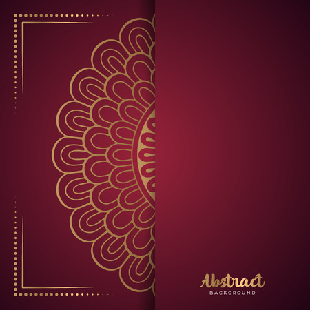 Vector business cards. Vintage decorative elements with mandala.のイラスト素材