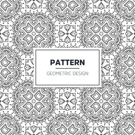 Seamless mandala islamic pattern. Vintage islamic elementsのイラスト素材
