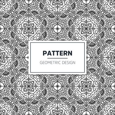 Seamless mandala islamic pattern. Vintage islamic elementsのイラスト素材