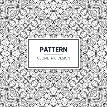 Seamless mandala islamic pattern. Vintage islamic elementsのイラスト素材