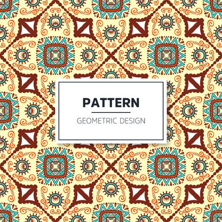 Seamless mandala islamic pattern. Vintage islamic elementsのイラスト素材