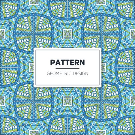 Seamless mandala islamic pattern. Vintage islamic elementsのイラスト素材