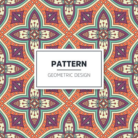 Seamless mandala islamic pattern. Vintage islamic elementsのイラスト素材