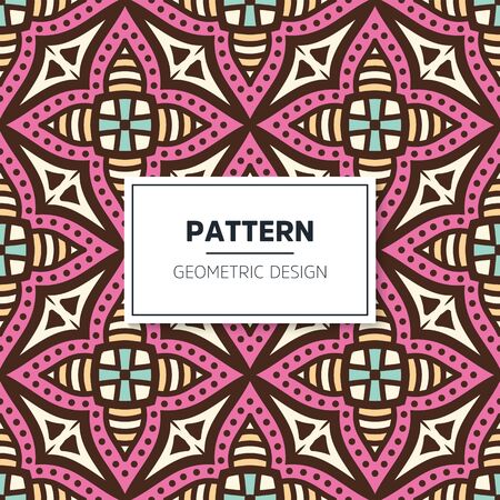 Seamless mandala islamic pattern. Vintage islamic elementsのイラスト素材