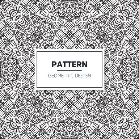 Seamless mandala islamic pattern. Vintage islamic elementsのイラスト素材