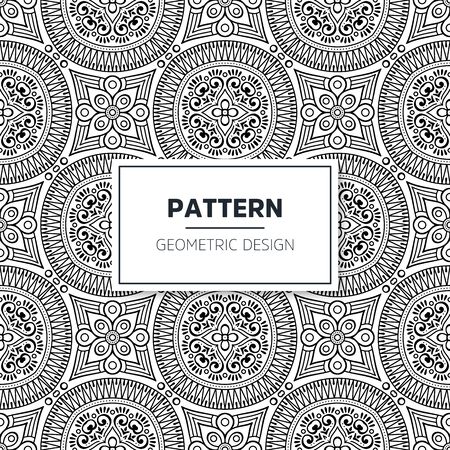 Seamless mandala islamic pattern. Vintage islamic elementsのイラスト素材