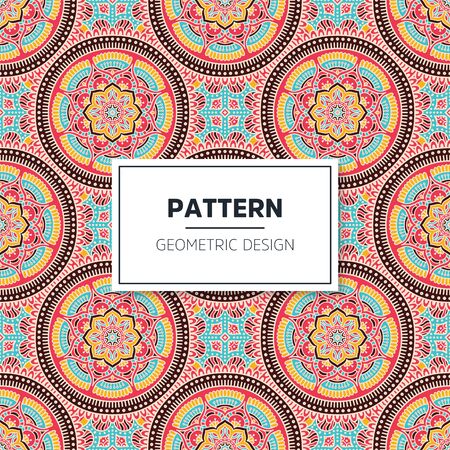 Seamless mandala islamic pattern. Vintage islamic elementsのイラスト素材