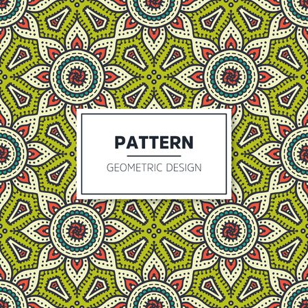 Seamless mandala islamic pattern. Vintage islamic elementsのイラスト素材