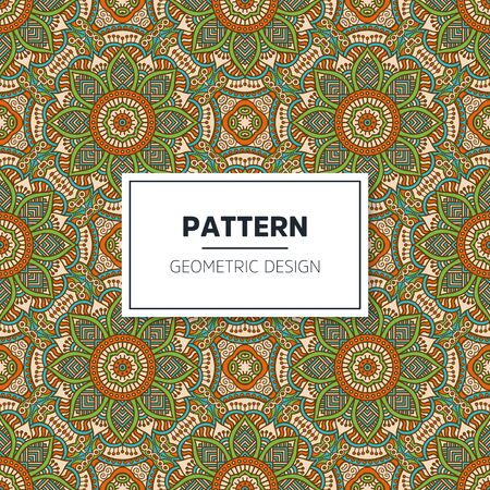 Seamless mandala islamic pattern. Vintage islamic elementsのイラスト素材