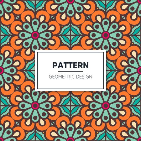 Seamless mandala islamic pattern. Vintage islamic elementsのイラスト素材