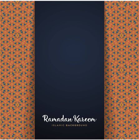 ramadan kareem greeting card islamic design with mandalaのイラスト素材