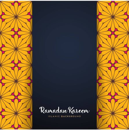 ramadan kareem greeting card islamic design with mandalaのイラスト素材