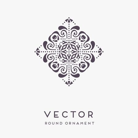 Ornament beautiful card with mandala. Geometric circle element made in vectorのイラスト素材