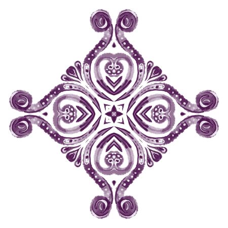 Ornament beautiful card with mandala. Geometric circle element made in vectorのイラスト素材
