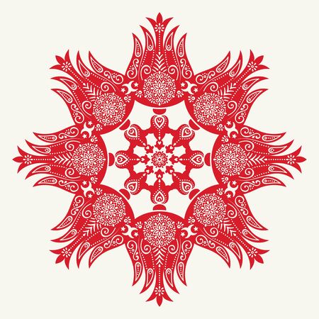 Vector illustration of Persian ornamental background vectorのイラスト素材