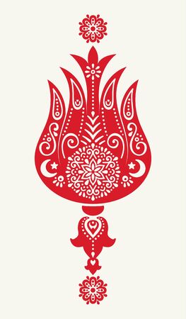 Vector illustration of Persian ornamental background vectorのイラスト素材