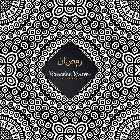 luxury ornamental mandala design background in gold color vectorのイラスト素材