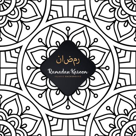 luxury ornamental mandala design background in gold color vectorのイラスト素材