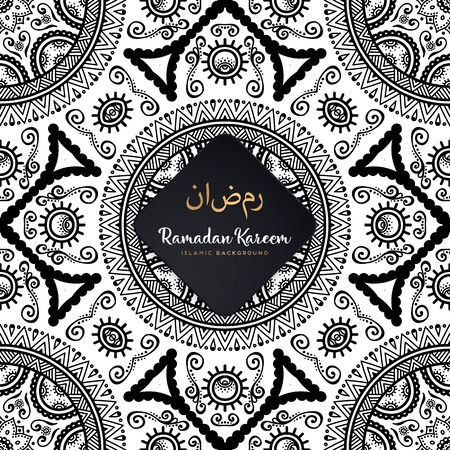 luxury ornamental mandala design backgroundのイラスト素材