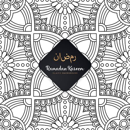 luxury ornamental mandala design background in gold color vectorのイラスト素材