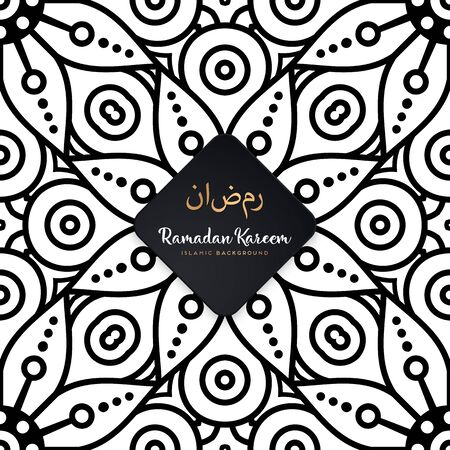 luxury ornamental mandala design background in gold color vectorのイラスト素材