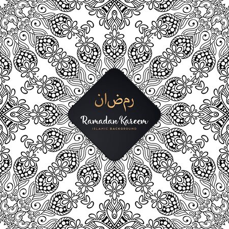 luxury ornamental mandala design background in gold color vectorのイラスト素材