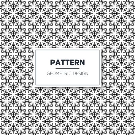 Seamless geometric black and white pattern hand drawのイラスト素材