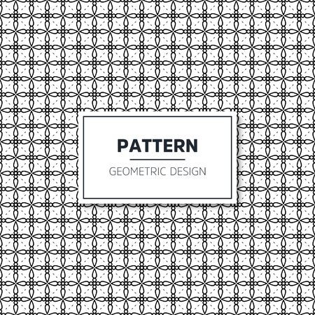 Seamless geometric black and white pattern hand drawのイラスト素材